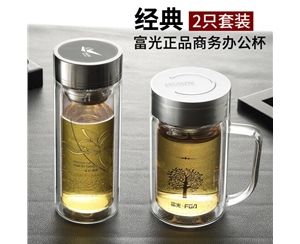 雙層透明隔熱泡茶杯子